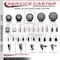 Service Caster 4'' Gray Poly Swivel 1-1/2'' Expanding Stem Caster Set 2 Total Lock Brakes, 4PK SCC-EXTTL20S414-PPUB-2-S-2-112 - alternate 2